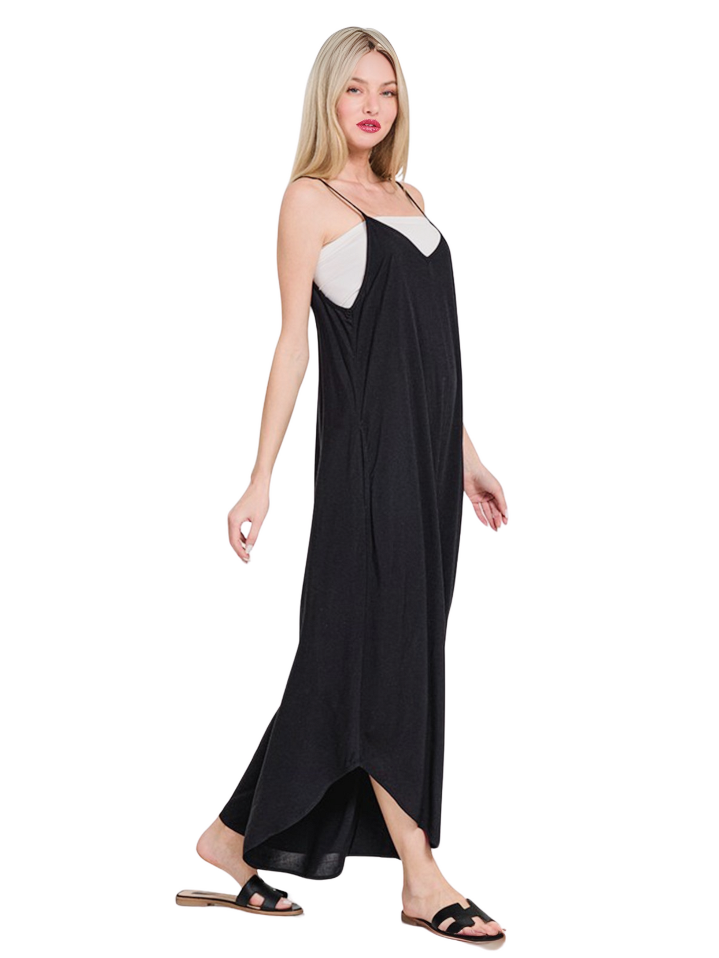 Wide Leg Overalls with Pockets
